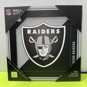 Las Vegas Raiders 3D Wall Art Multilayer Wood Sign Décor, Man Cave 12" x 12" NFL